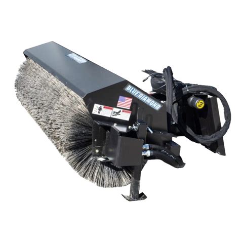 angle attachment for skid steer|skid steer broom attachment.